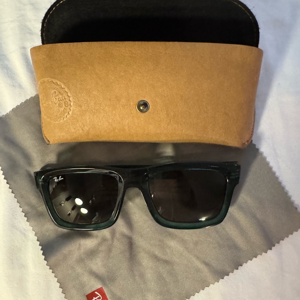 Ray-Ban Warren Emerald Green Rectangular Sunglass… - image 4